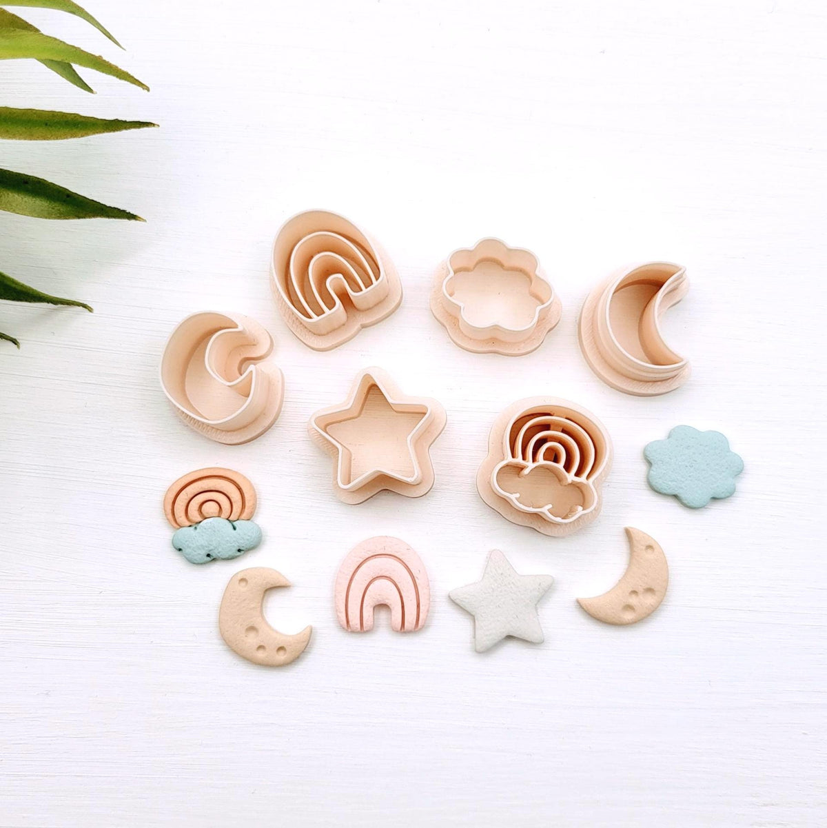 Emporte-pièce Ciel d'été pour créations en argile polymère | 6 modèles | Summer sky Polymer clay cutters | 6 styles
