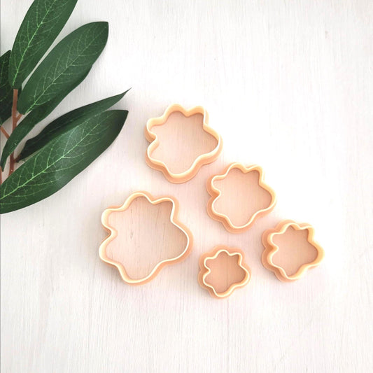 Emporte-pièce Organique 01 pour argile polymère | Ensemble de 5 | Organic polymer clay cutters, set of 5