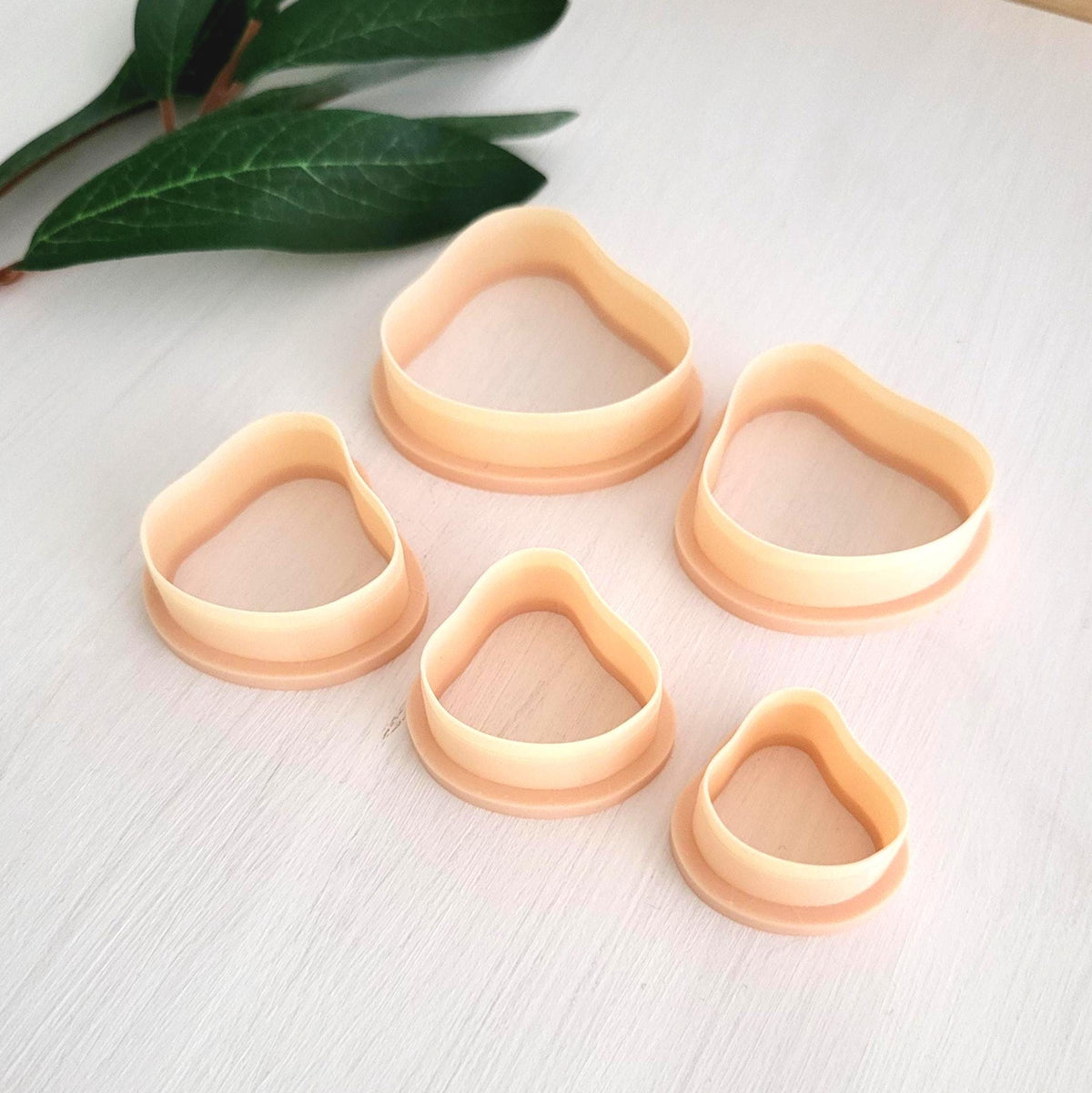 Emporte-pièce Organique 04 forme de Blob pour argile polymère | Ensemble de 5 | Organic polymer clay cutters, set of 5 | Polymer clay tool