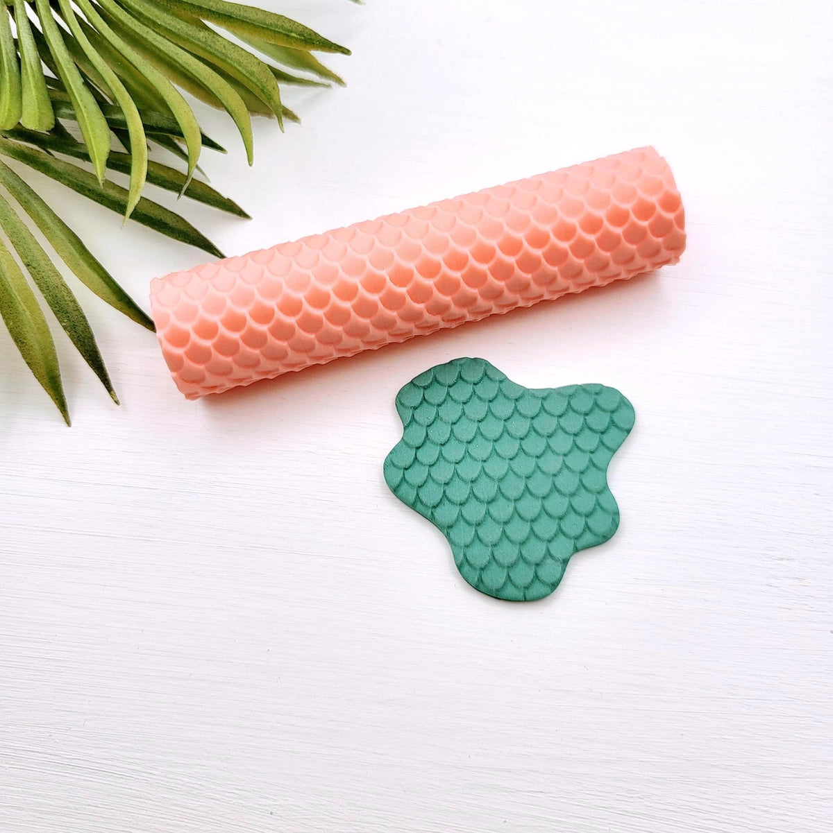 Rouleau textures Écailles de sirènes pour argile polymère | Mermaid scales Polymer clay texture rollers