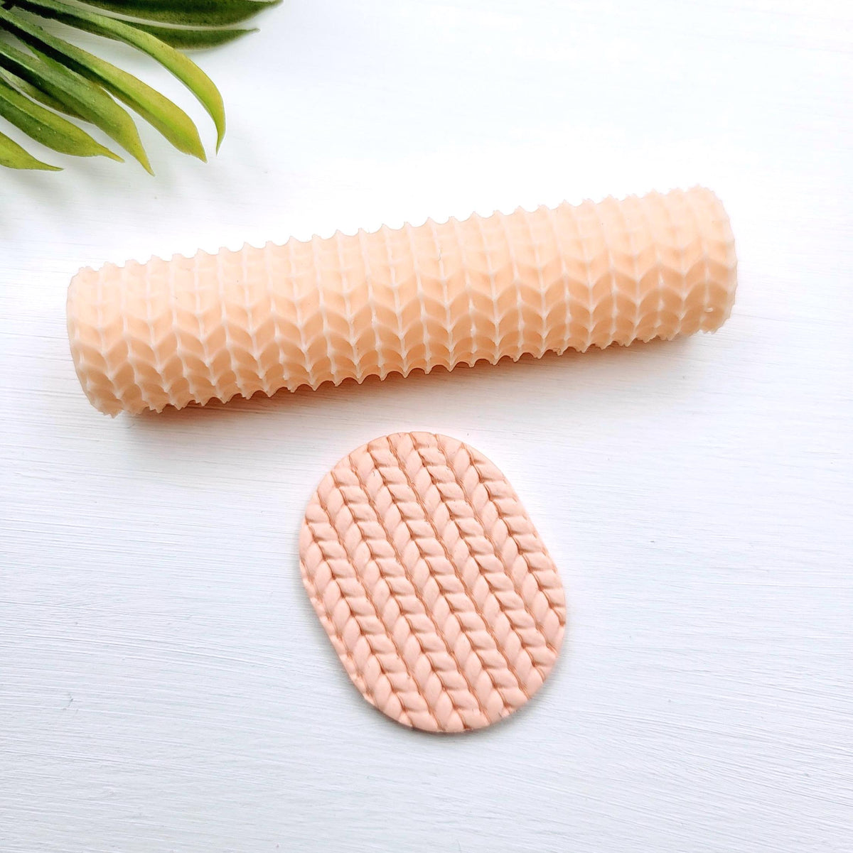 Rouleau textures motif tricot de laine pour argile polymère | Knitted sweater Polymer clay texture rollers