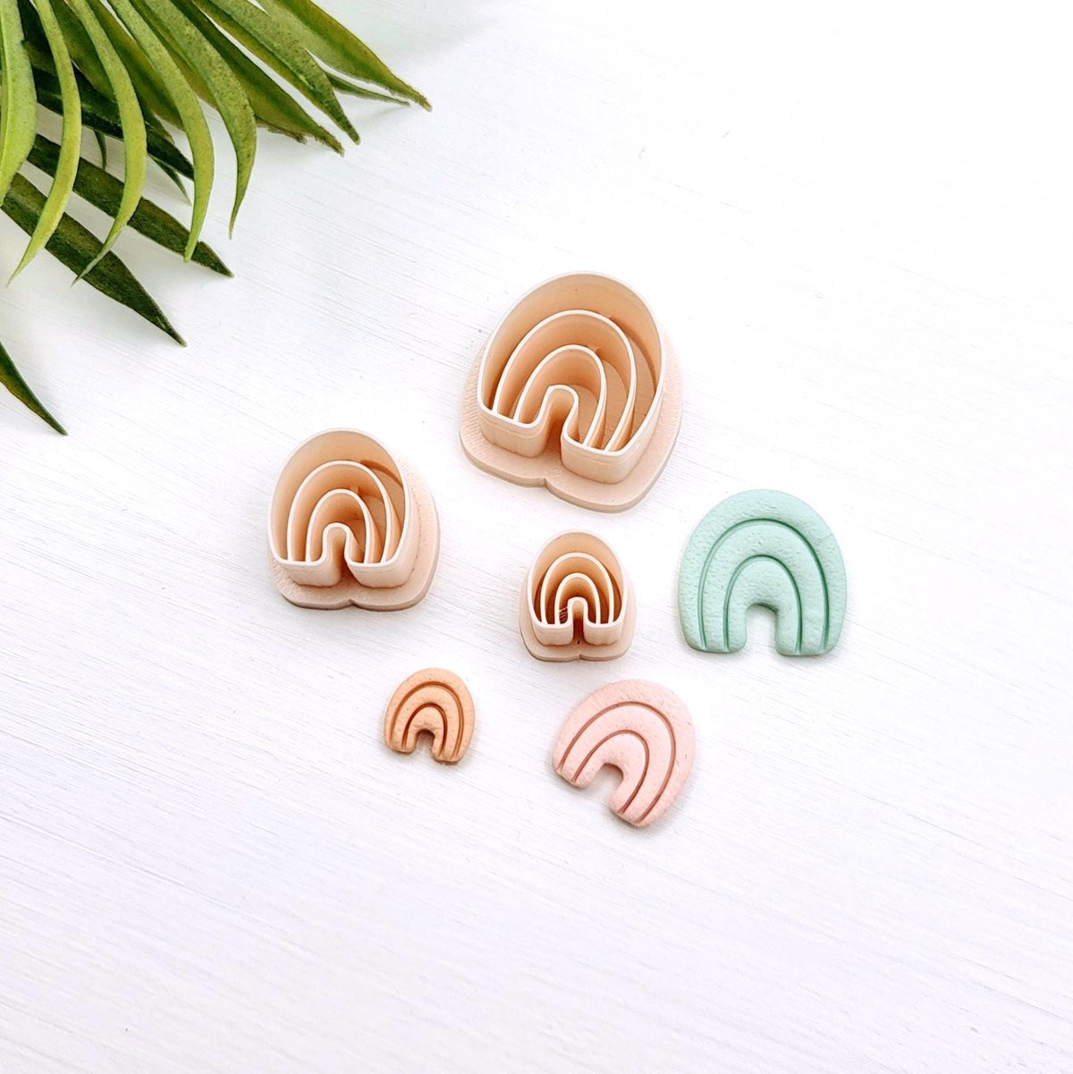 Emporte-pièce Mini Arc-en-ciel pour créations en argile polymère | 3 grandeurs | Mini Rainbow Polymer clay cutters