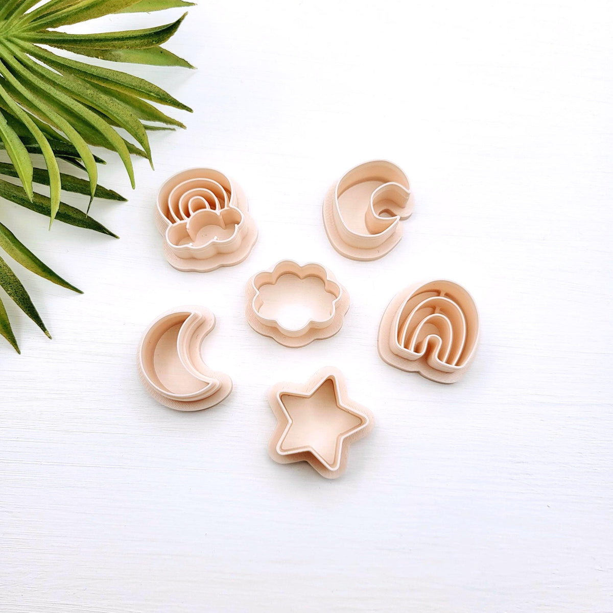 Emporte-pièce Ciel d'été pour créations en argile polymère | 6 modèles | Summer sky Polymer clay cutters | 6 styles
