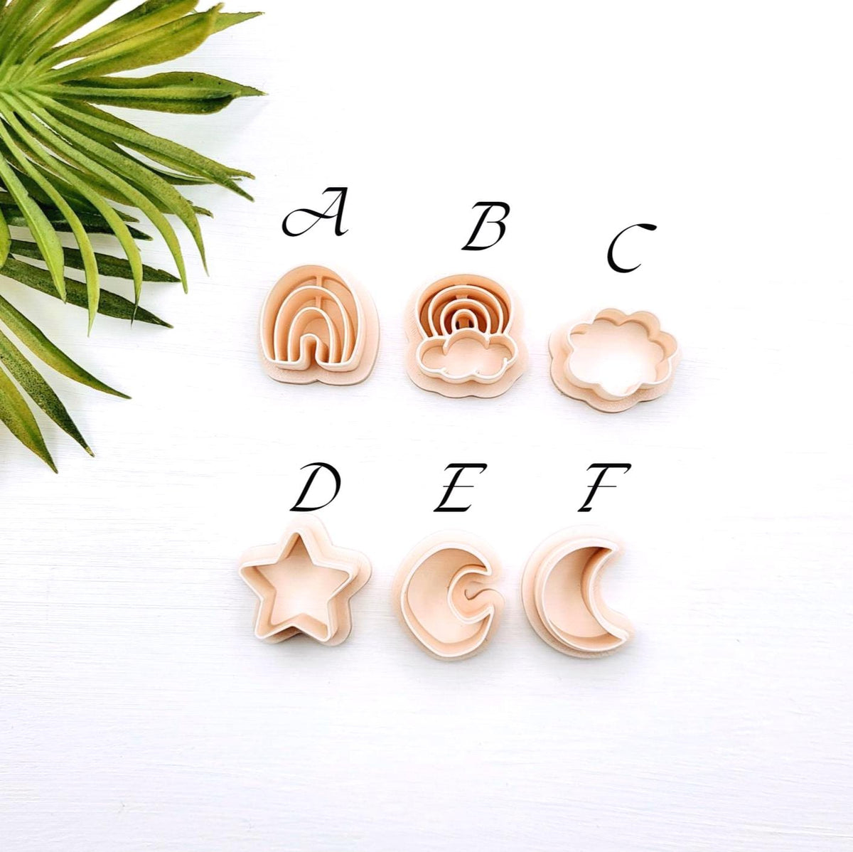 Emporte-pièce Ciel d'été pour créations en argile polymère | 6 modèles | Summer sky Polymer clay cutters | 6 styles